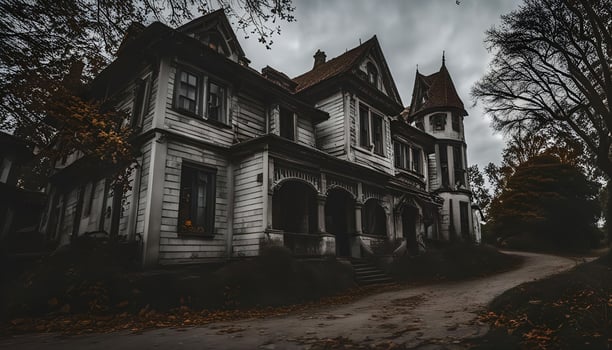 Haunted Mansion in Autumn photo