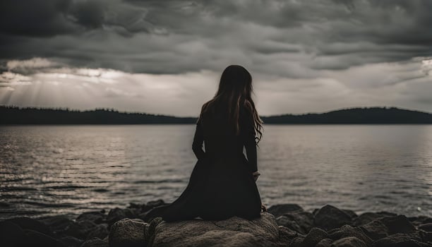 Solitude by the Lake photo
