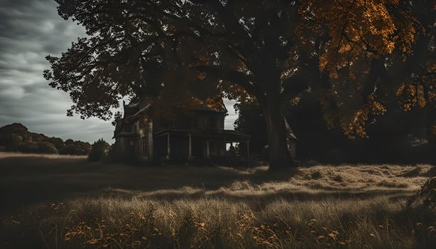 Abandoned House in the Woods photo