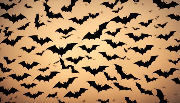Bats in the Twilight Sky photo