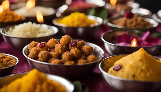 Indian Sweets and Snacks for a Festive Occasion photo