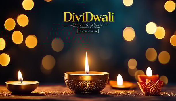Diwali Celebration with Candles photo