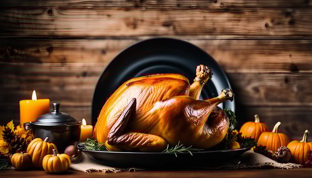 Roasted Turkey for Thanksgiving Celebration photo