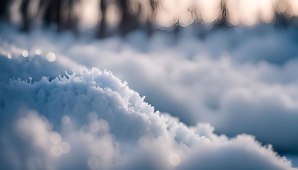 Snow Crystals in Winter Wonderland photo