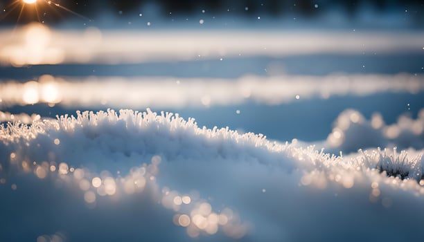 Winter wonderland with frosty textures photo