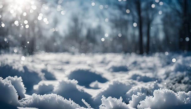 Snowy Forest Scene photo