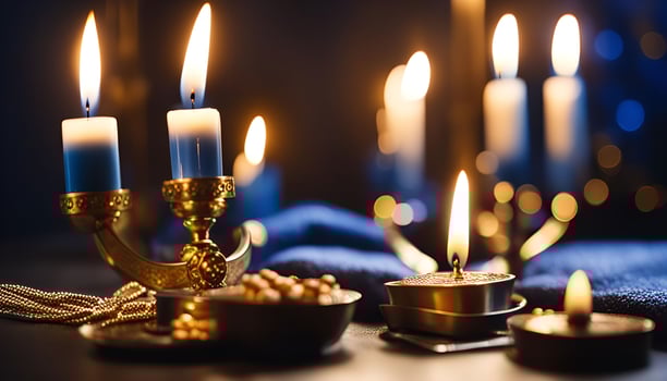 Candles burning brightly photo