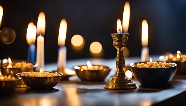 Candles and Bowls photo
