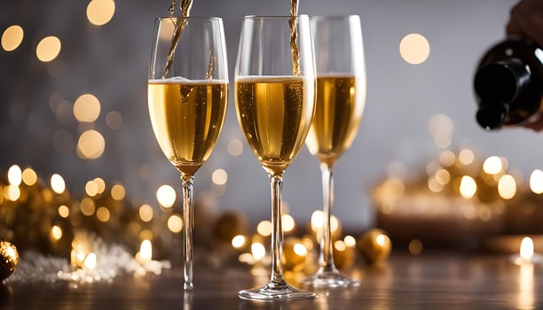 Celebration with Sparkling Wine photo
