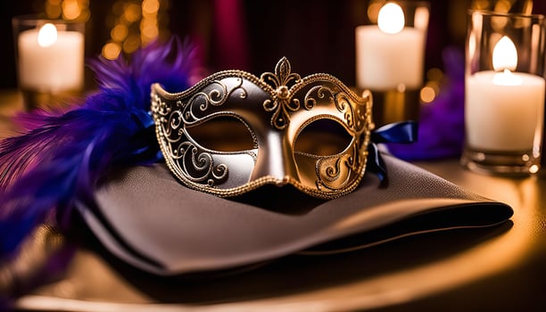 Golden Venetian Mask photo