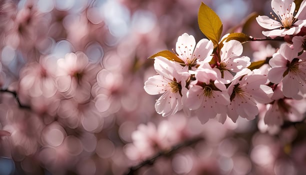 Delicate Pink Blossoms in Spring photo