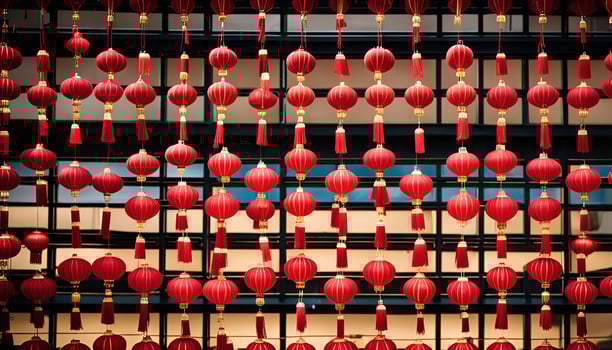 Red Lanterns Festive Decoration photo