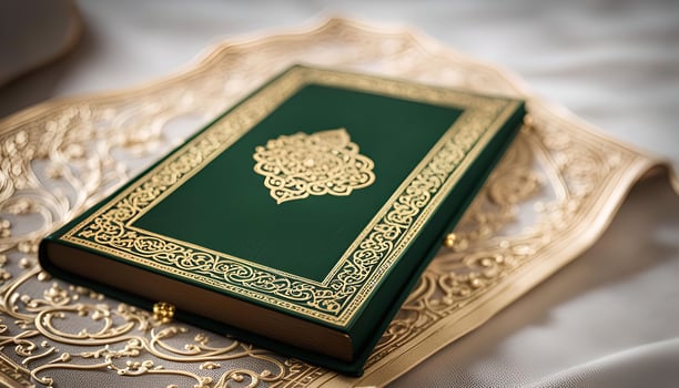 Holy Book on a Prayer Rug photo
