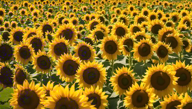 Golden Field of Sunflowers photo