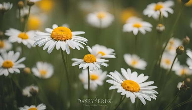 White Daisies in a Green Meadow photo