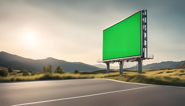 Billboard on a Country Road photo