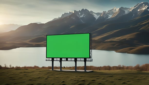 Billboard in a Mountainous Landscape photo
