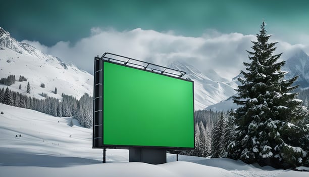 Billboard in a Winter Wonderland photo