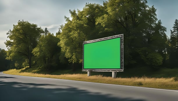 Billboard on a Country Road photo