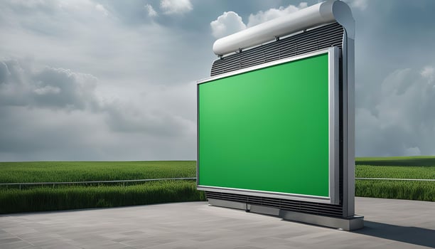 Blank Billboard in Field photo