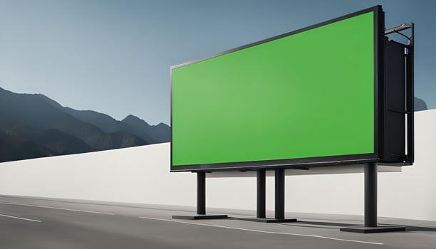 Green Screen Billboard Mockup photo