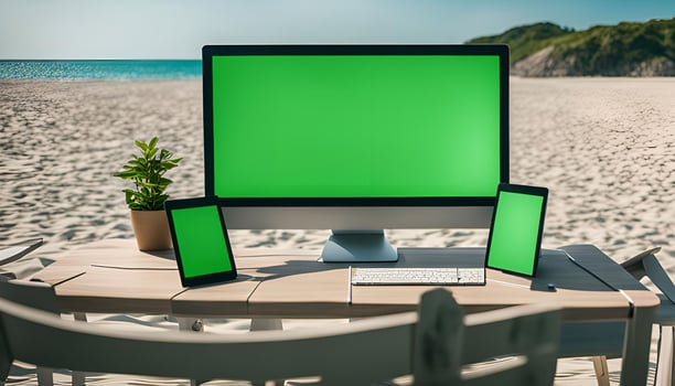 Work From The Beach Digital Nomad Lifestyle photo