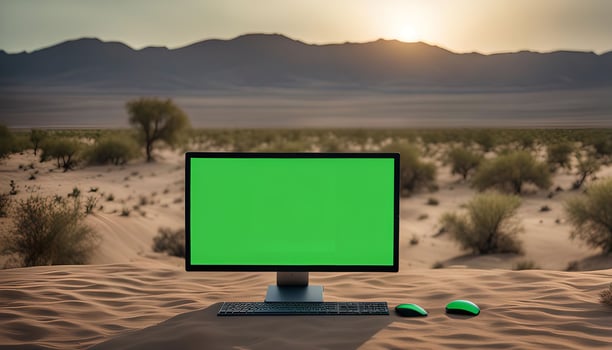 Computer in the Desert photo