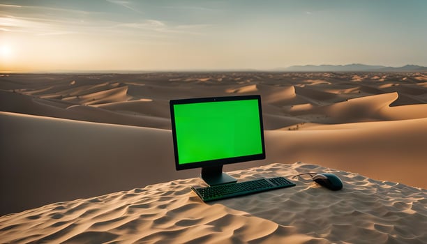 Computer in the Desert photo