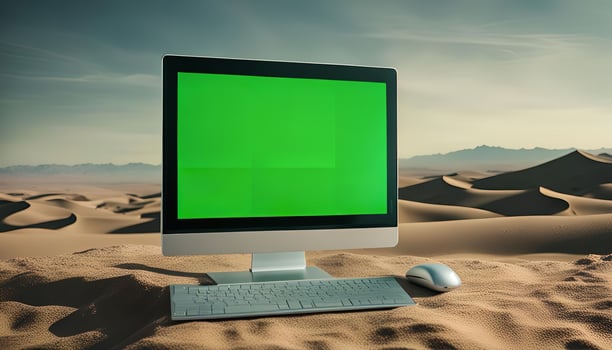 Computer in the Desert photo