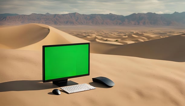 Computer in the Desert photo