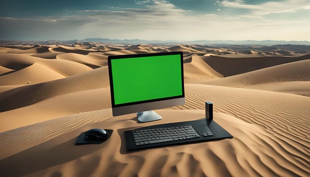 Computer in the Desert photo