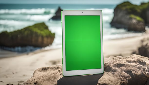 Tablet on a Beach photo