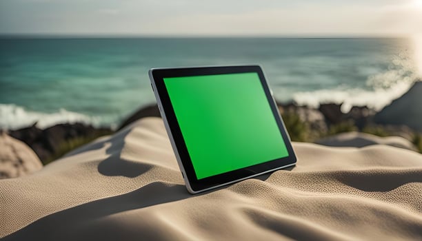 Tablet on the Beach photo