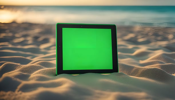 Tablet on the Beach photo