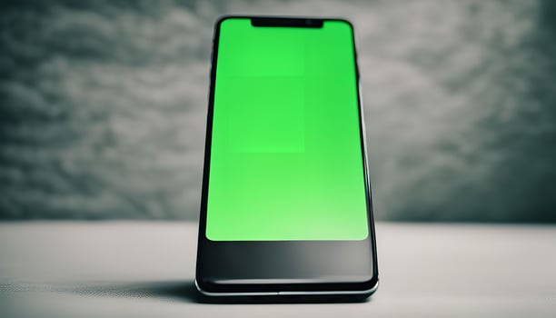 Green Screen Smartphone Mockup photo