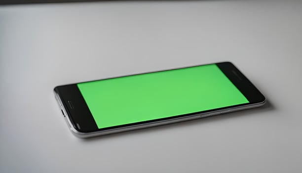 Smartphone with Green Screen photo