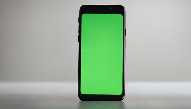 Green Screen Smartphone Mockup photo