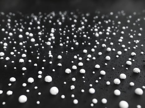 White random dots on black creating abstract grunge photo