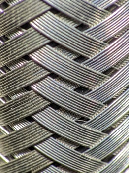 Blur Intricate Metallic Weave Pattern photo