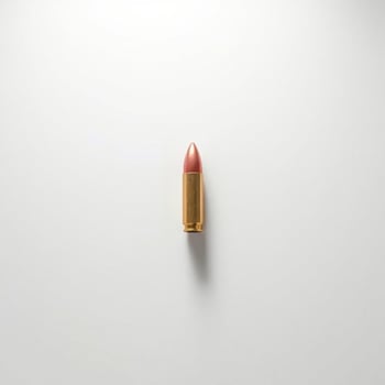 single bullet on a white background photo