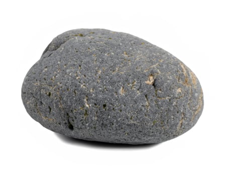 stone isolated on white background photo