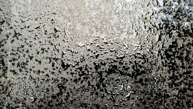 Water droplets on glass photo