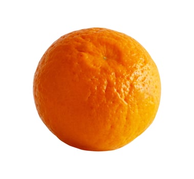 whole fresh orange isolated element photo