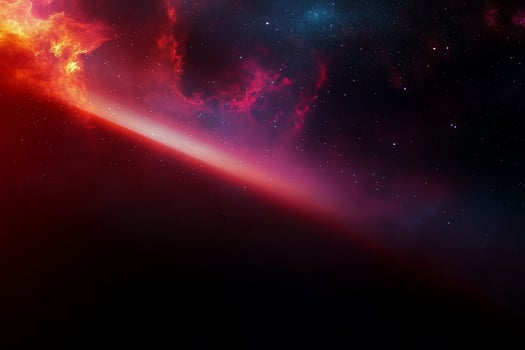 A vibrant cosmic scene showcasing nebulae and starry space. photo