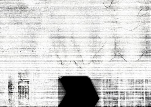 Grainy black and white abstract pattern with horizontal lines and irregular shapes, evoking texture and motion. photo