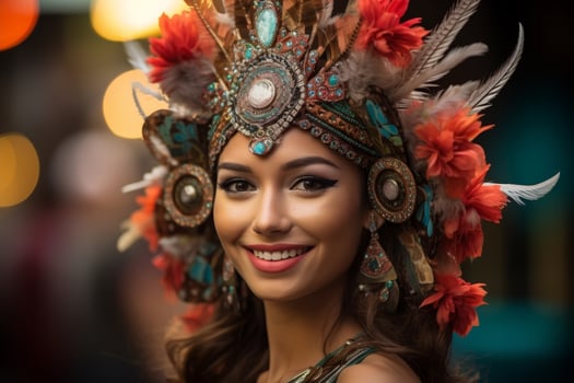 Vibrant and Ornate Carnival Costume photo