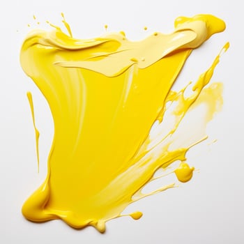 Vibrant yellow paint splash photo