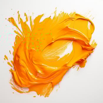 Vibrant orange paint splash photo