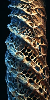 Intricate organic pattern of dried plant material photo