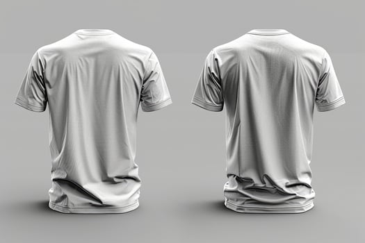 White Mens Short Sleeve T Shirt Mockup Display photo